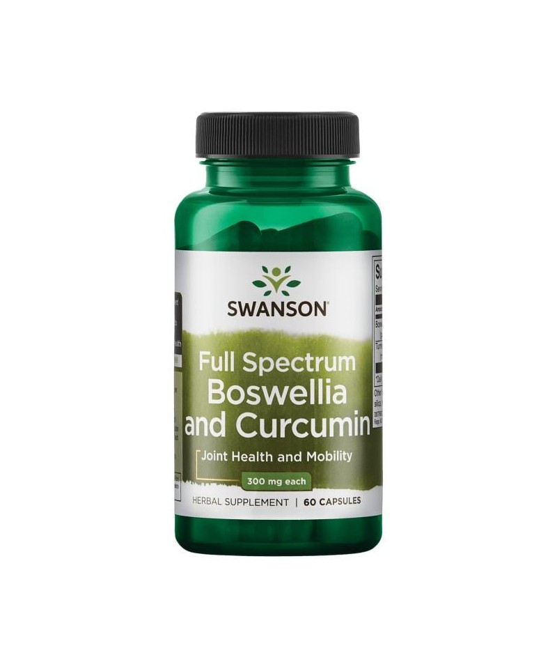 

Swanson Full Spectrum Boswellia and Curcumin 60 Caps, Full Spectrum Boswellia and Curcumin 60 Caps