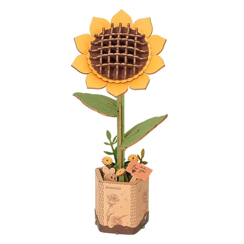 

Деревянный конструктор Подсолнух Robotime Sunflower, RT-TW011, RT-TW011