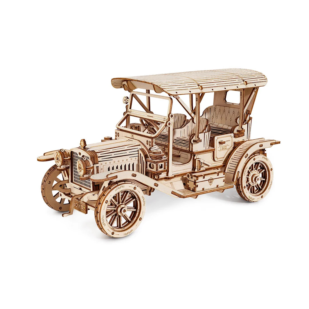 

Деревянный конструктор Винтажная модель автомобиля 1910-х Robotime Vintage Car 3D,RT-MC801, RT-MC801