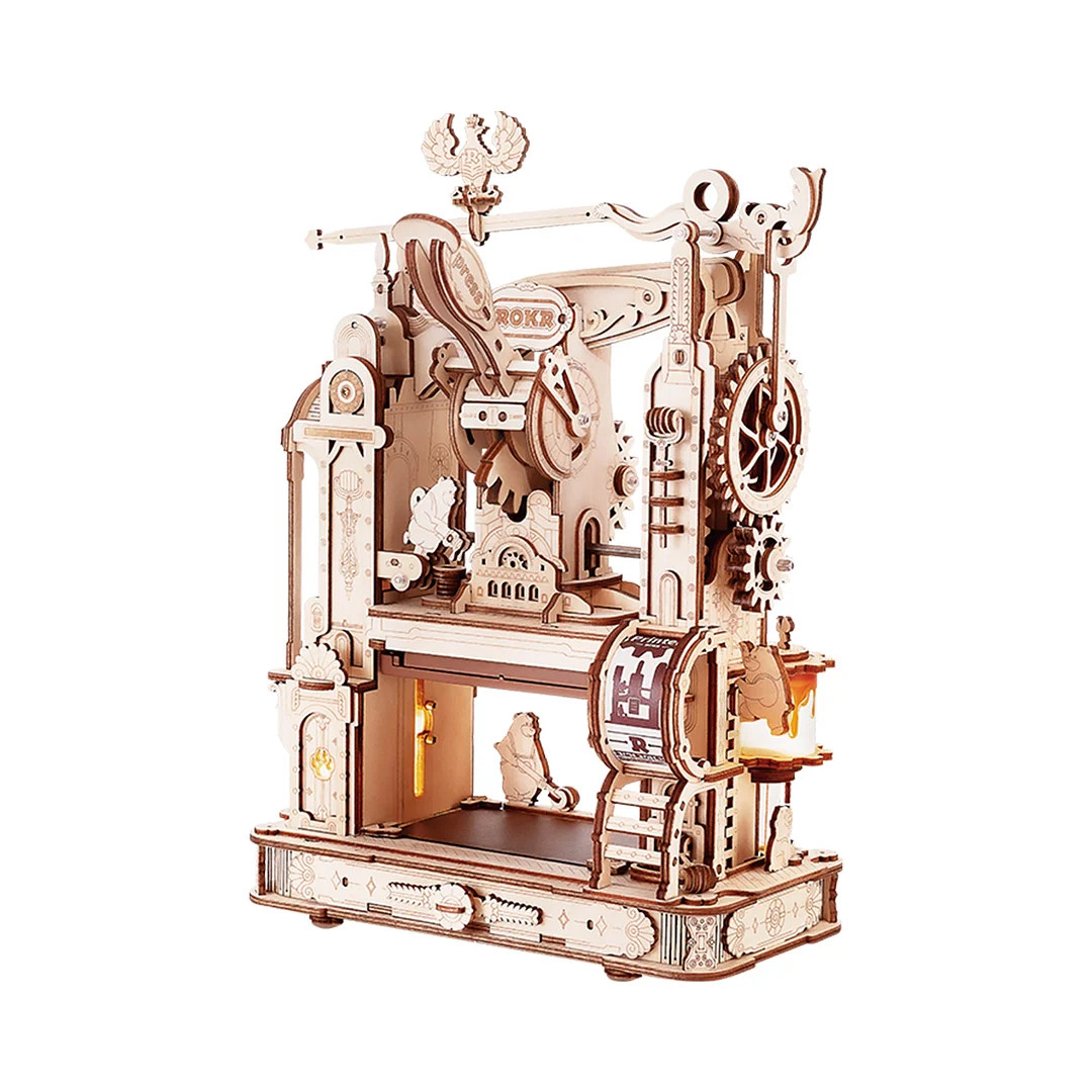 

Деревянный конструктор Классический печатный станок Robotime Classic Printing Press, RT-LK602