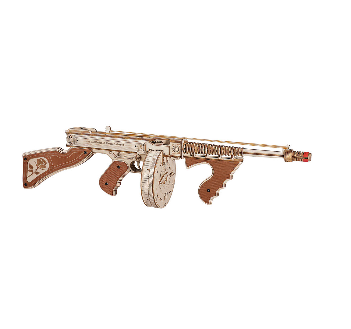 

Деревянный конструктор Пистолет-пулемёт Томпсона Robotime Thompson Submachine Gun,RT-LQB01, RT-LQB01
