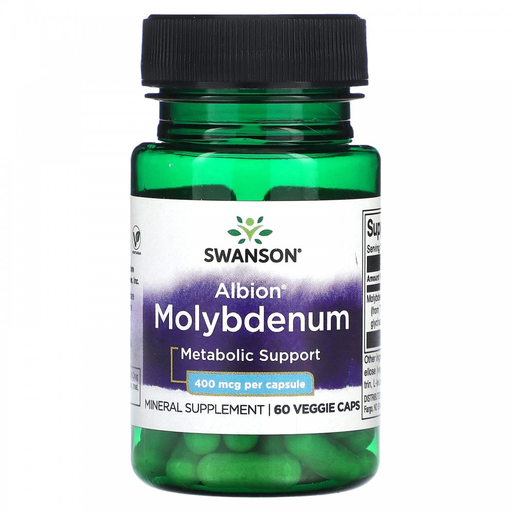 

Swanson Albion Molybdenum 400 mcg 60 Veg Caps, Albion Molybdenum 400 mcg 60 Veg Caps