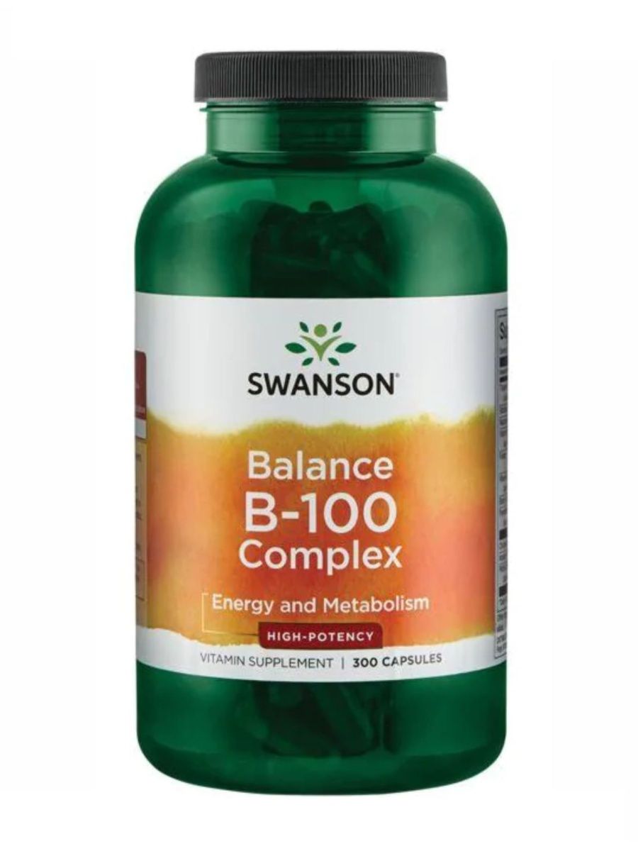 Swanson Balance B-100 Complex - High Potency 300 Caps  - купить
