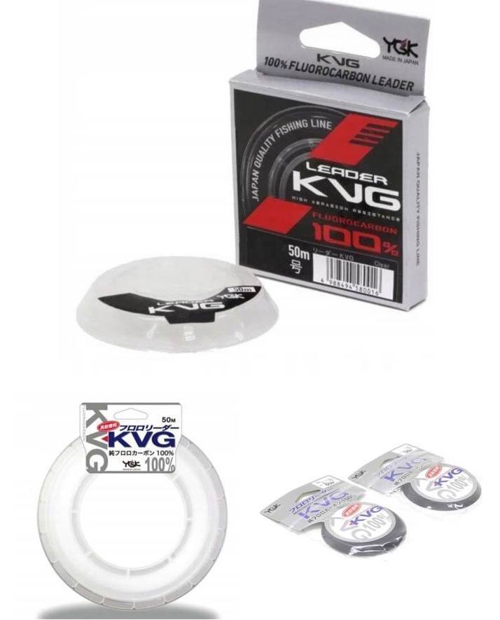 

Флюорокарбон YGK KVG Fluorocarbon 50m #10.0 (0,520 мм), Прозрачный, KVG Fluorocarbon