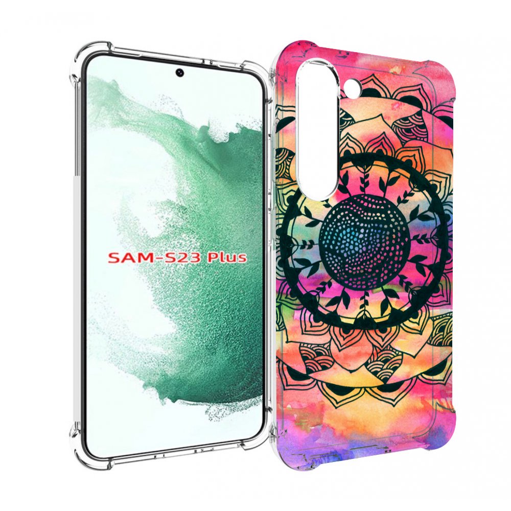 

Чехол MyPads яркая абстракция круглый цветок для Samsung Galaxy S23 Plus +, Прозрачный, Tocco