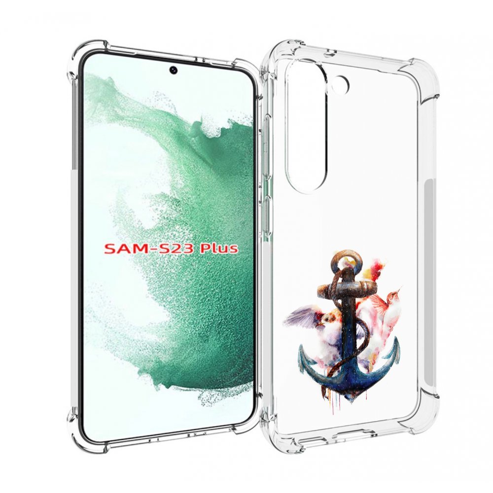 

Чехол MyPads якорь с птицами для Samsung Galaxy S23 Plus +, Прозрачный, Tocco