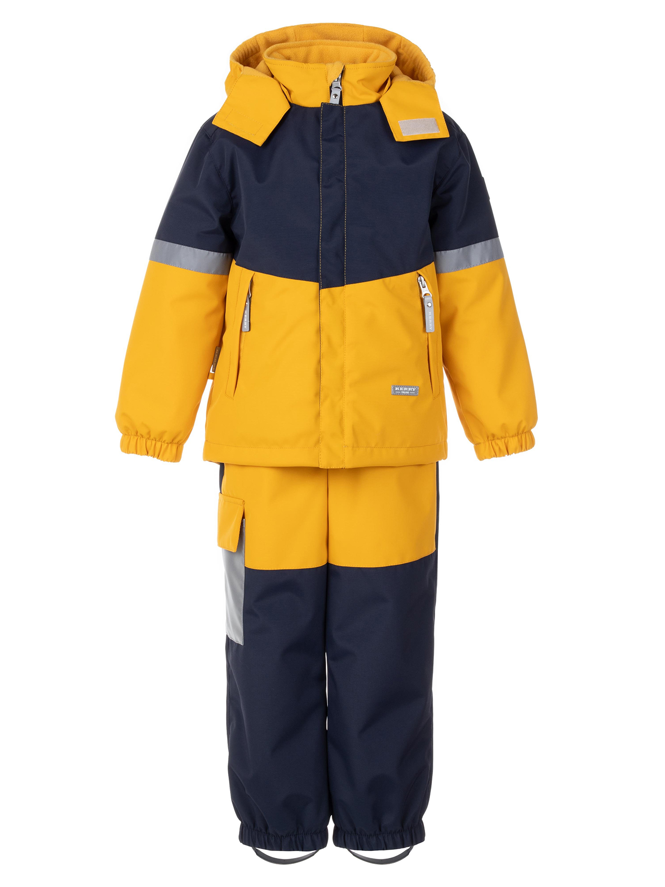 Комплект верхней одежды KERRY DRAKE K24036, 111-желтый,темно-синий, 140
