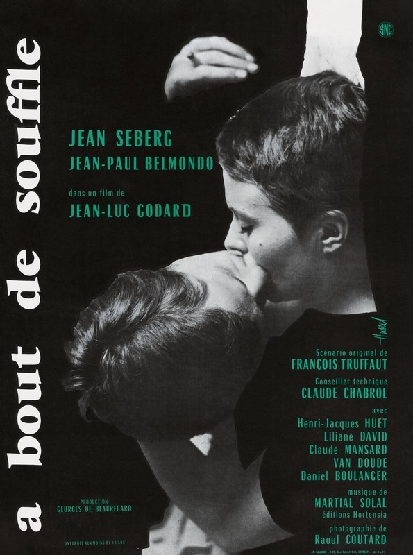 

Постер к фильму "На последнем дыхании" (A bout de souffle) Оригинальный 76,2x101,6 см