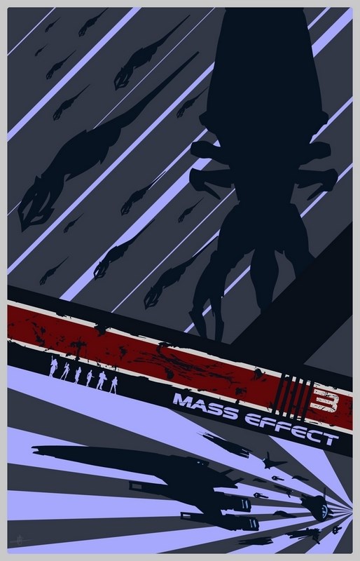 

Постер к игре "Масс Эффект 3" (Mass Effect 3) Оригинальный 50,8x76,2 см