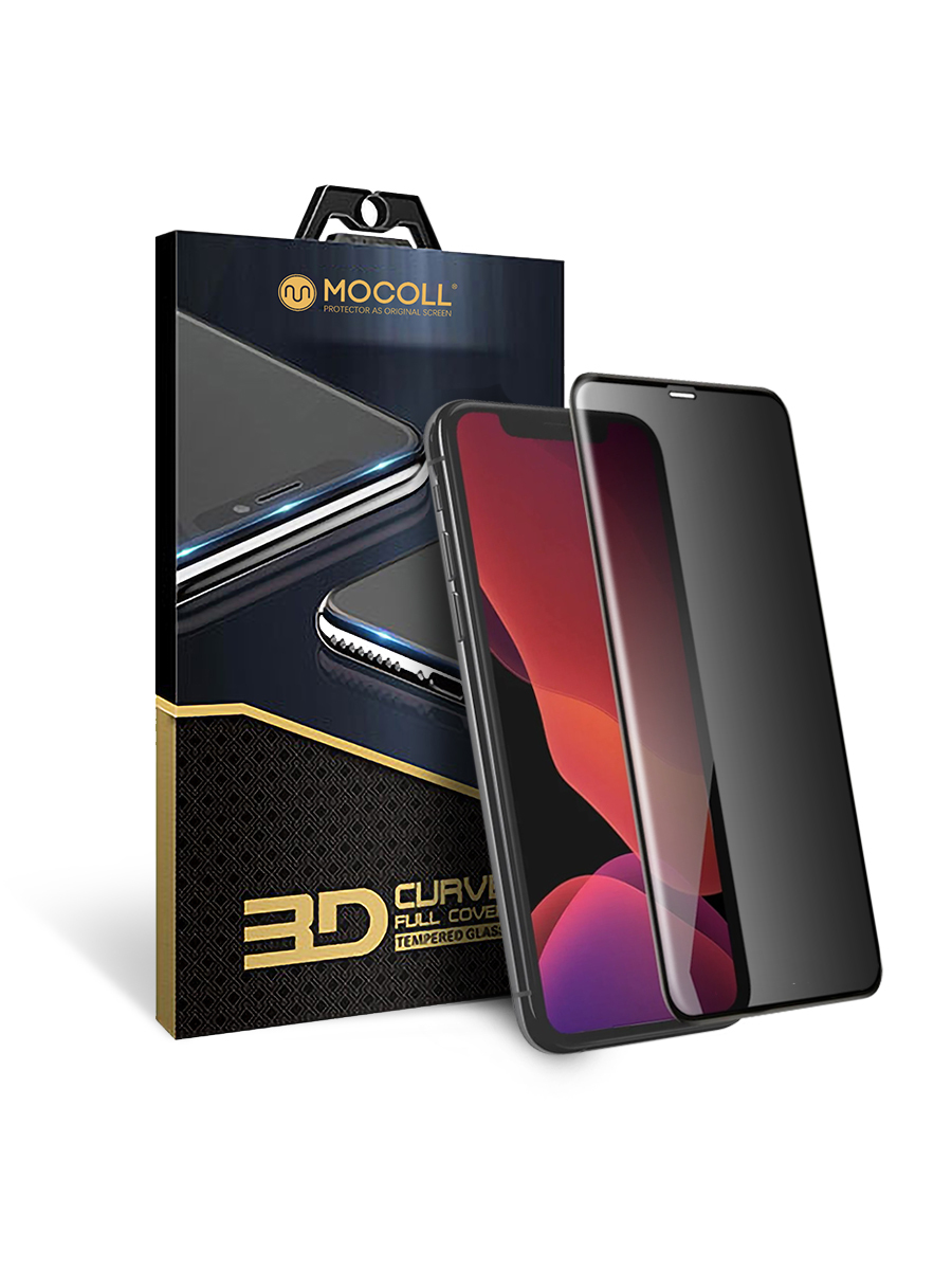 

Защитное стекло MOCOLL 3D для iPhone XS MAX / 11 PRO MAX Черное (серия Black Diamond)