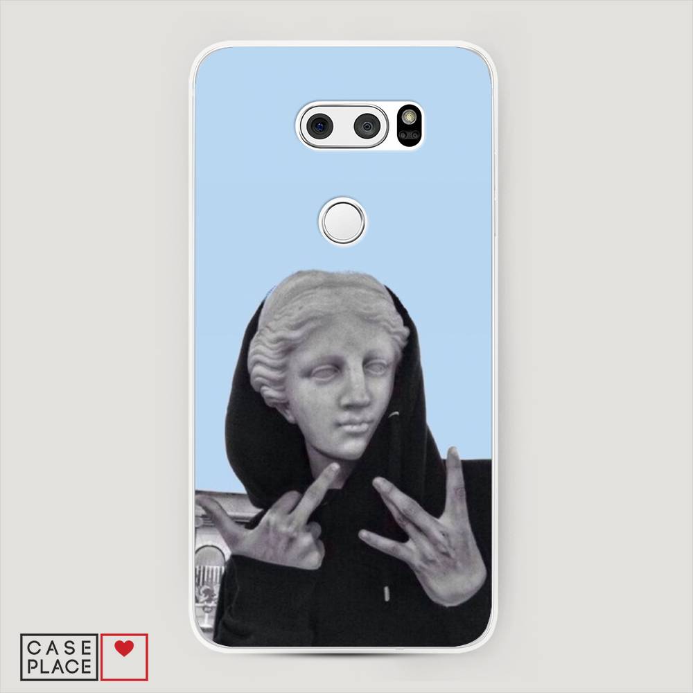 

Чехол Awog на LG V35 ThinQ "SWAG статуя", Голубой, 83650-9