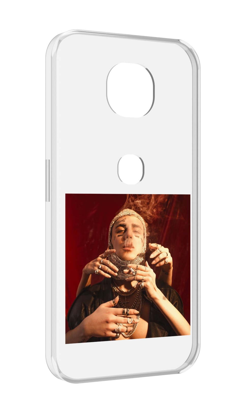 

Чехол MyPads Slime face для Motorola Moto G5S (XT1799-2), Прозрачный, Tocco