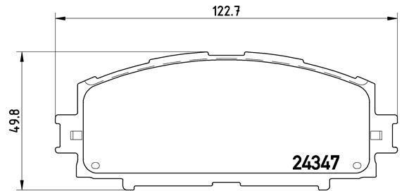 

Тормозные колодки brembo передние P83086