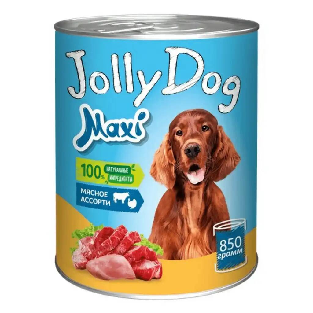 Влажный корм Зоогурман Jolly Dog Мясное ассорти для собак 850 г