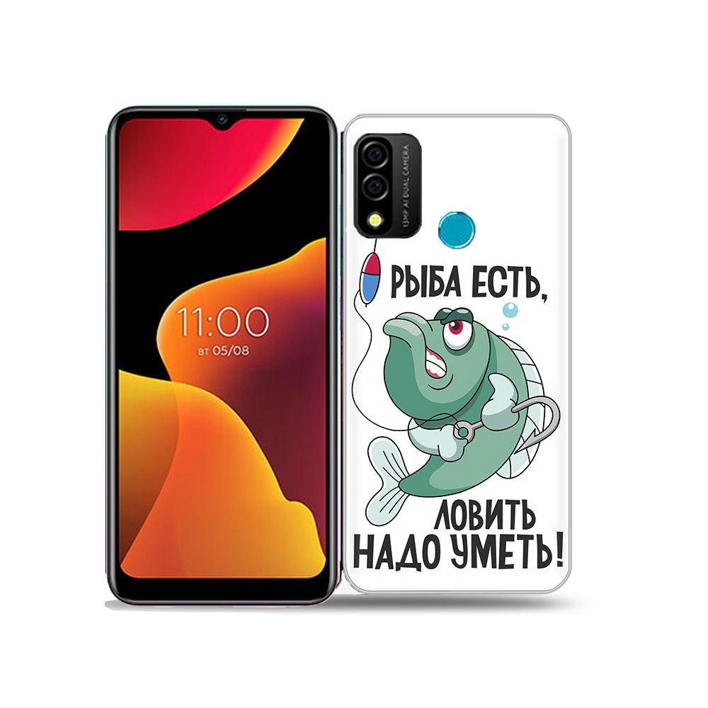 

Чехол MyPads Tocco для BQ 6645L Element Рыба есть ,ловить надо уметь, Прозрачный, Tocco