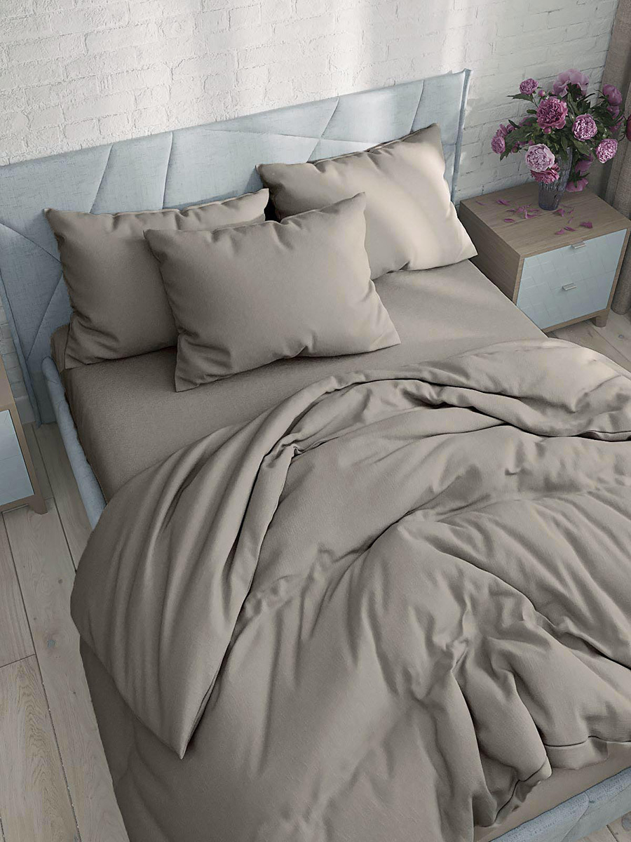 

Пододеяльник Simple House Теплый серый 2-спальный 175х215 см