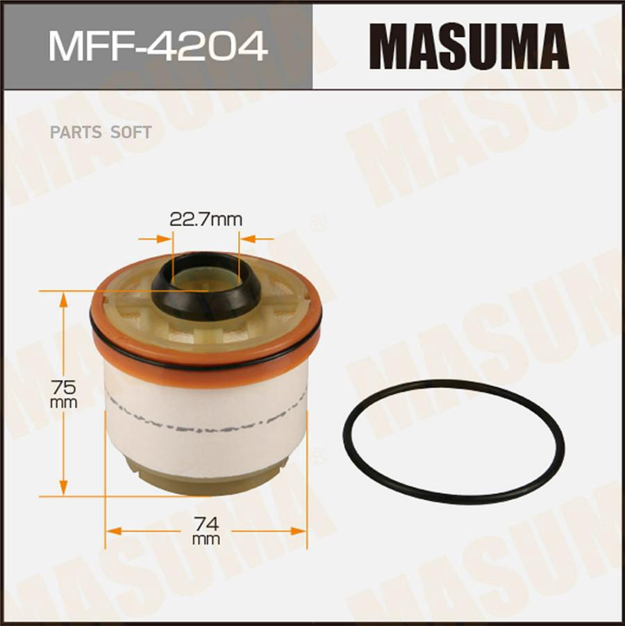 

MFF-4204_фильтр топливный! \Toyota Hilux 2.5D/2.5D-4D/3.0D 06>