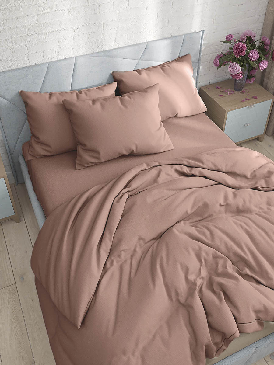 

Пододеяльник Simple House Смузи 2-спальный 175х215 см, Розовый