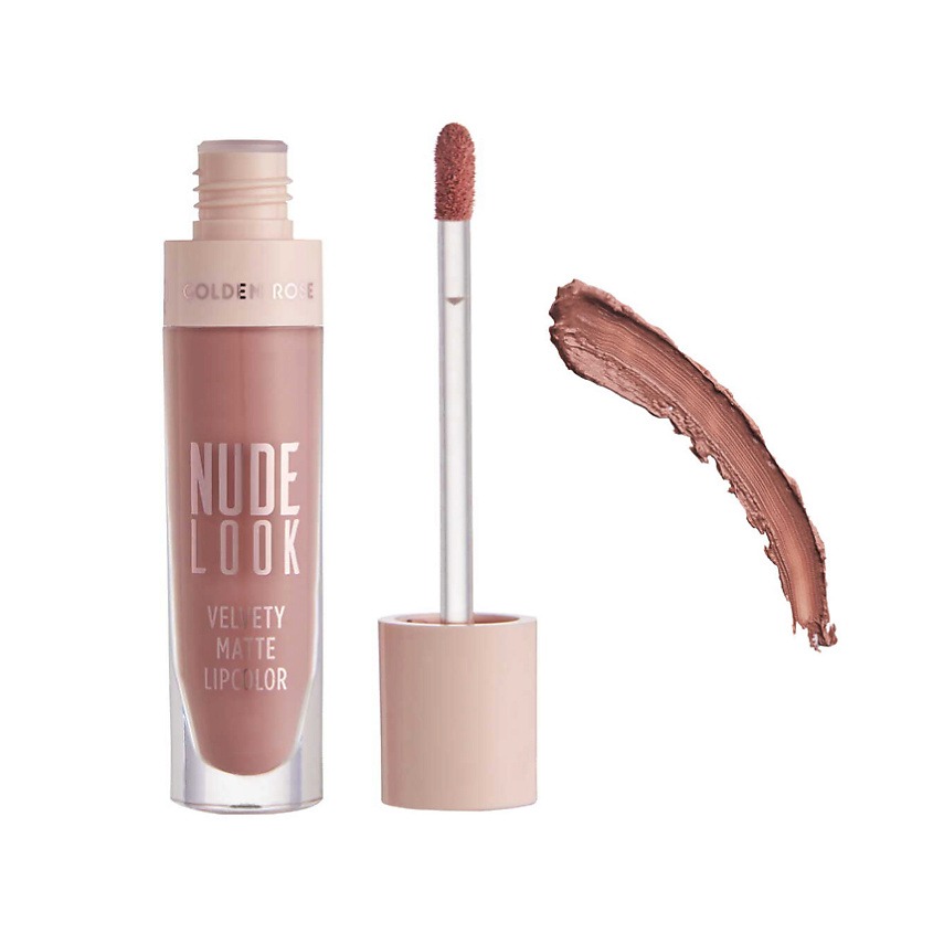 

Помада для губ Golden Rose NUDE LOOK VELVETY MATTE Lipcolor тон 03 rosy nude