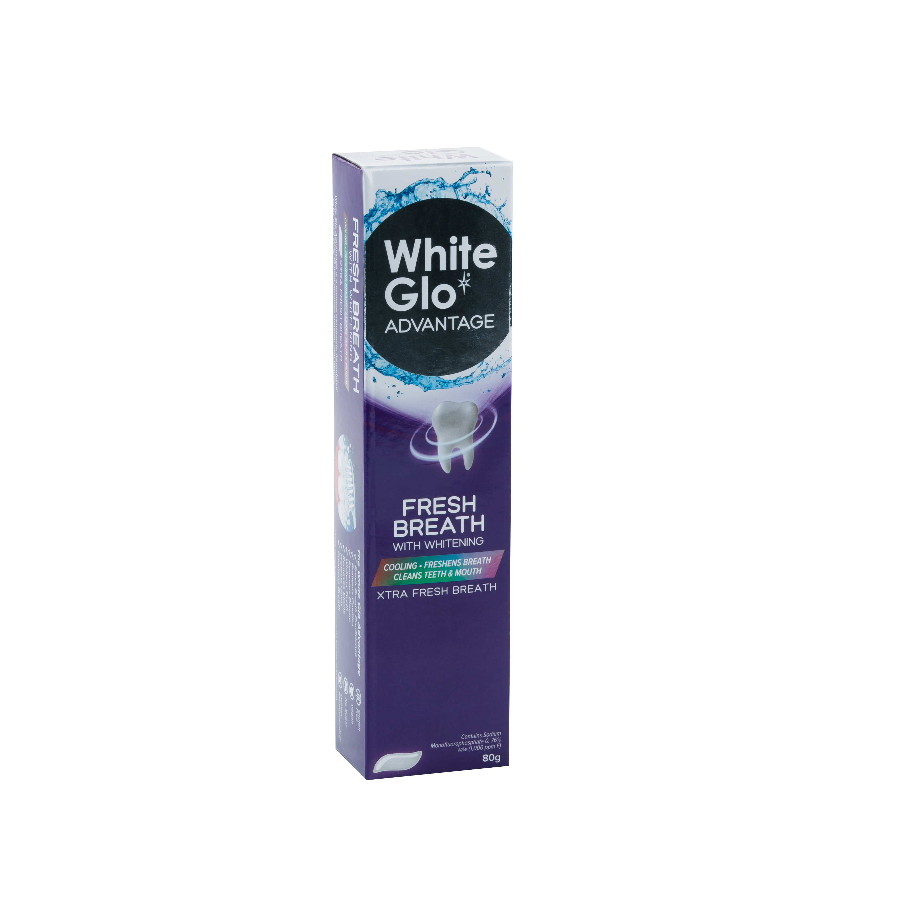 Зубная паста White Glo отбеливающая Свежее дыхание 80 зубная паста swiss smile отбеливающая snow white 75 мл