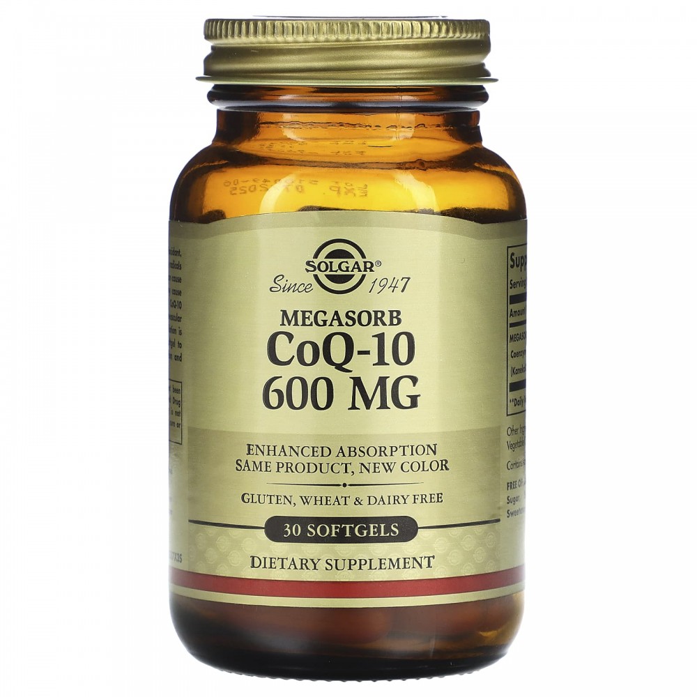 

Solgar Megasorb CoQ-10 600 mg Softgels 30, Megasorb CoQ-10 600 mg Softgels 30