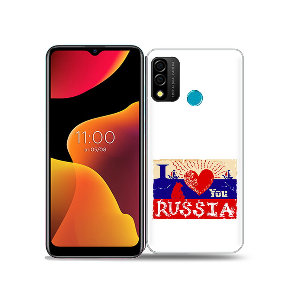 

Чехол MyPads Tocco для BQ 6645L Element Люблю Россию, Прозрачный, Tocco