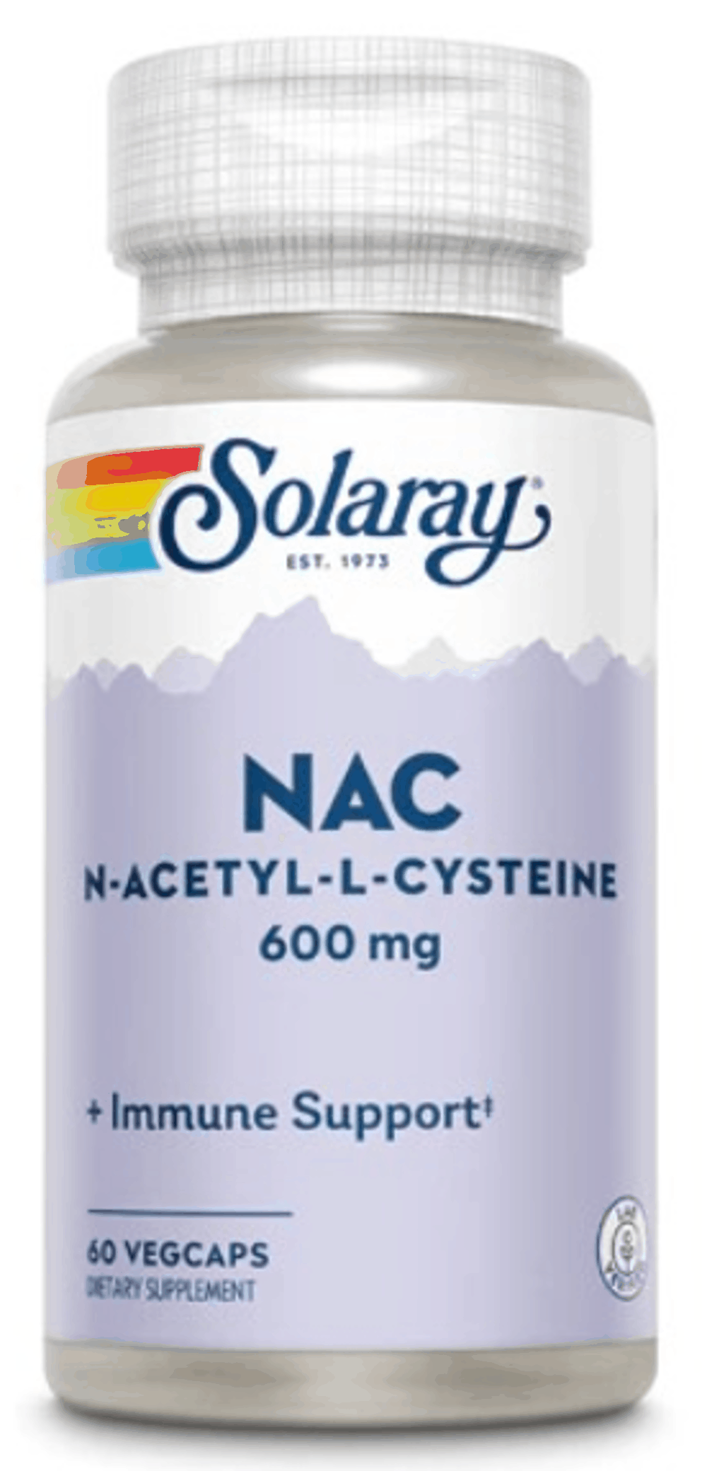 

Solaray NAC (N-Acetyl-L-Cysteine) 600mg, 60 VegCaps, NAC (N-Acetyl-L-Cysteine) 600mg, 60 VegCaps
