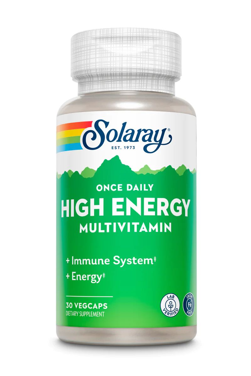 Solaray Once Daily High Energy, 30 VegCaps