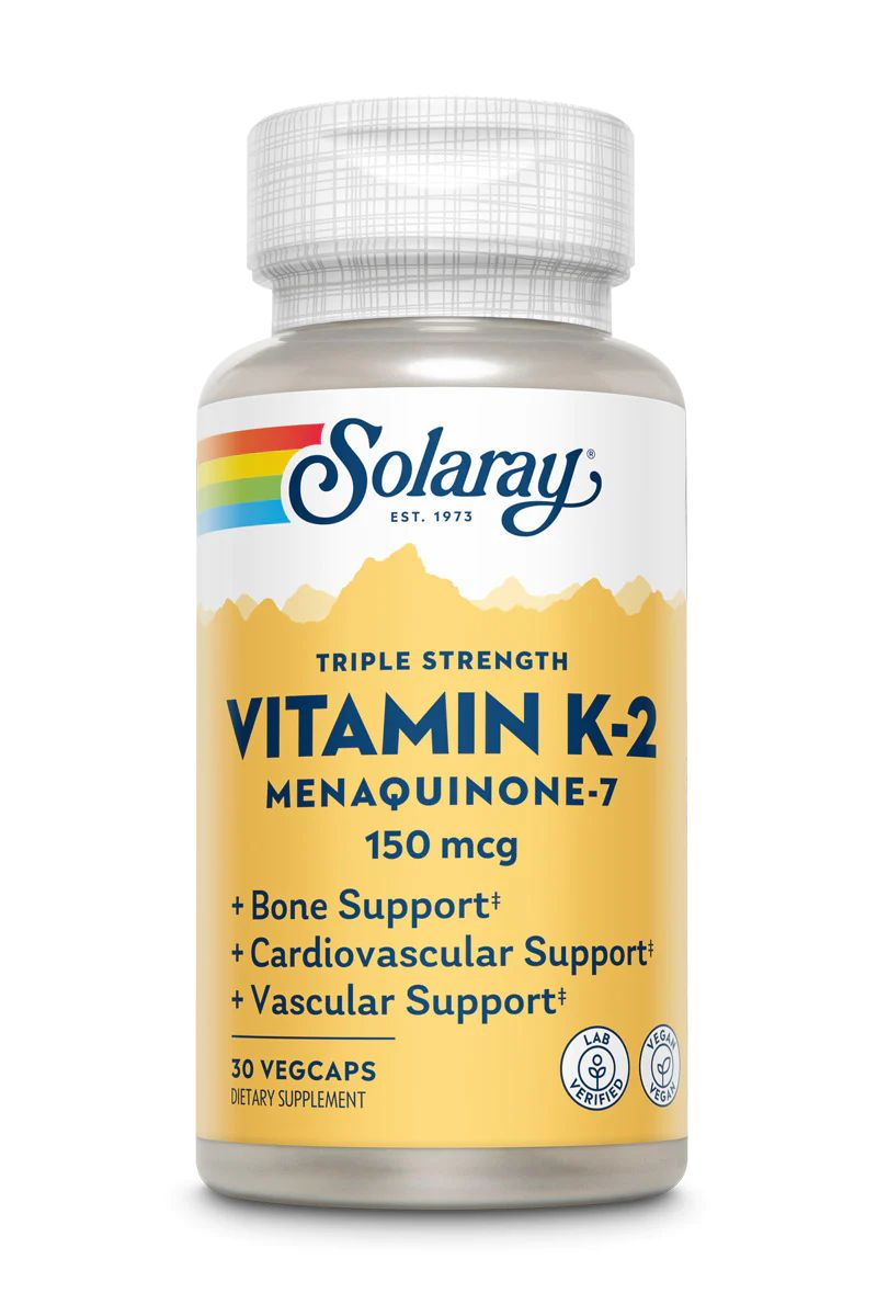 Solaray K-2 Menaquinone-7 50mcg, 30 VegCaps