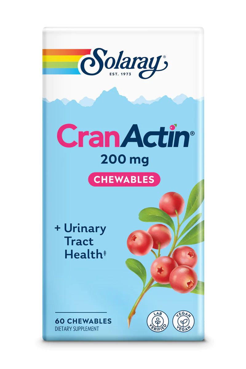 Купить Solaray Cranactin Cranberry Extract 200mg, 60 Chewable
