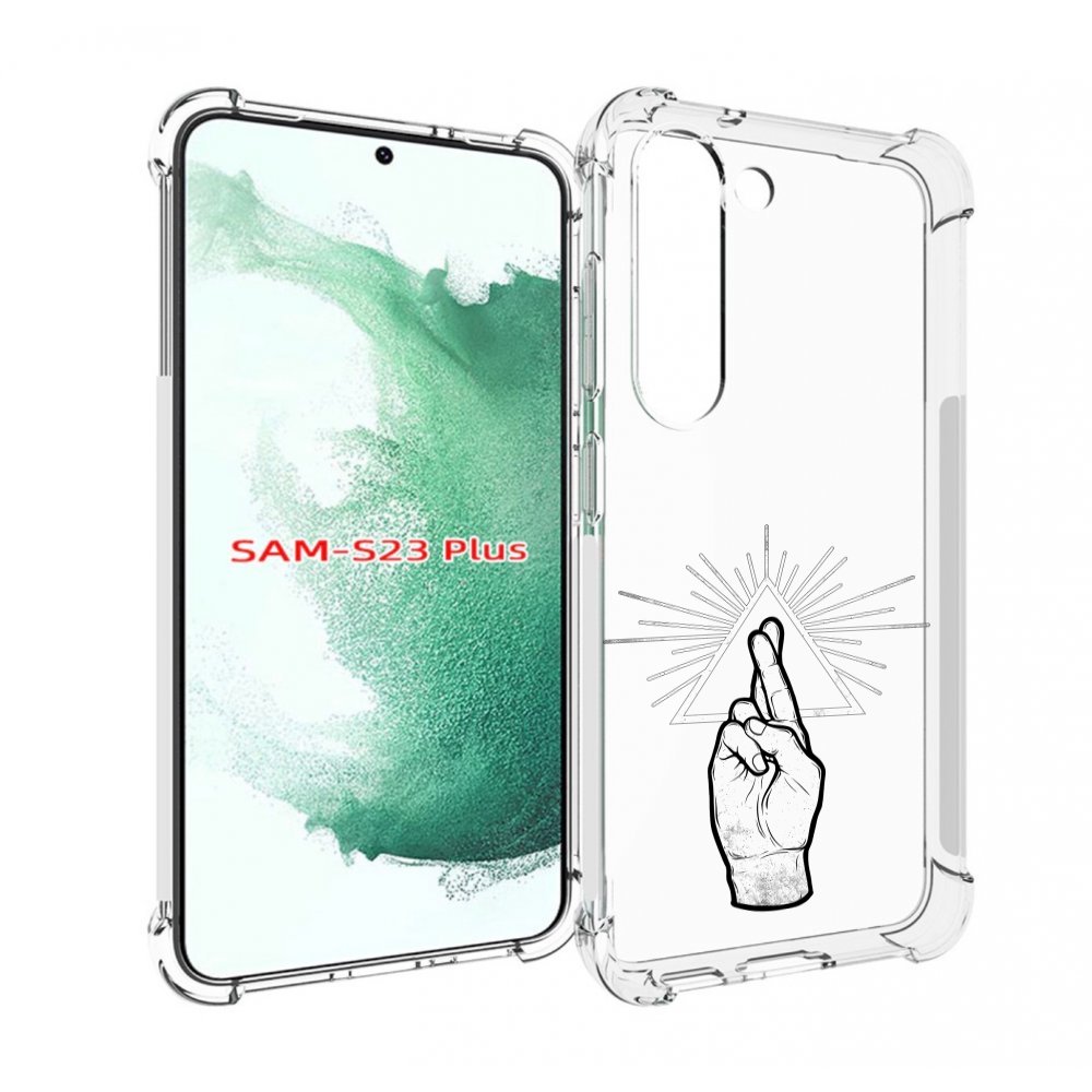 

Чехол MyPads черно белая рука для Samsung Galaxy S23 Plus +, Прозрачный, Tocco