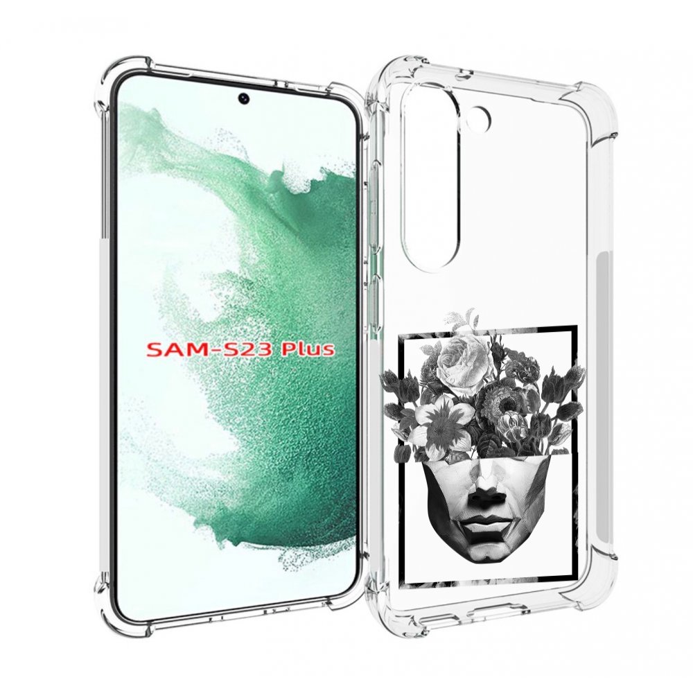 

Чехол MyPads черно белая ваза в абстракции для Samsung Galaxy S23 Plus +, Прозрачный, Tocco