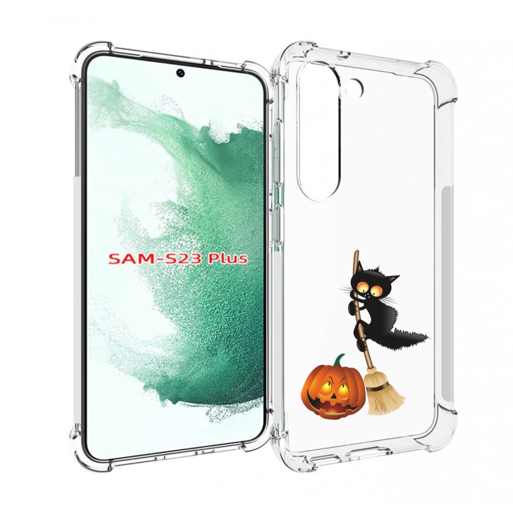 

Чехол MyPads хэлуинский котик для Samsung Galaxy S23 Plus +, Прозрачный, Tocco