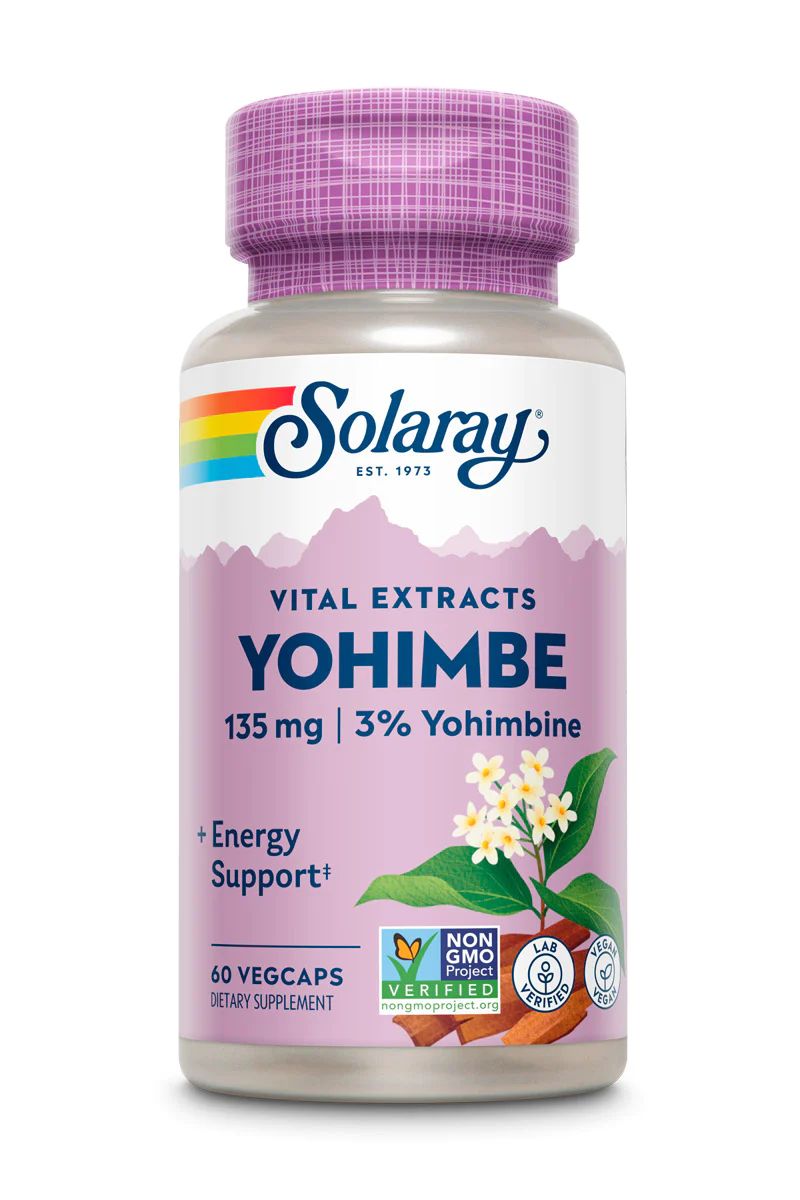 Solaray Yohimbe Bark Extract 135mg, 60 VegCaps