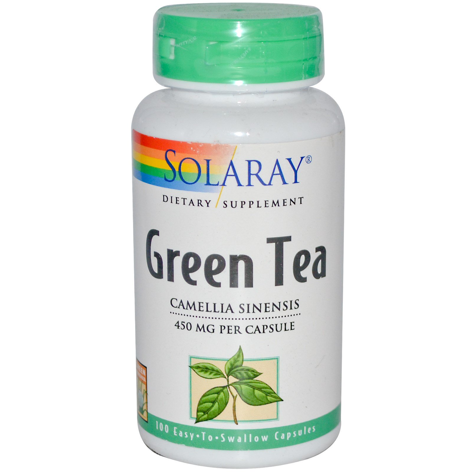 Solaray Green Tea 450 mg, 100 VegCaps