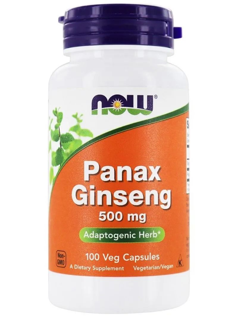 

NOW PANAX GINSENG 500 mg 100 капсул, PANAX GINSENG 500 mg 100 капсул