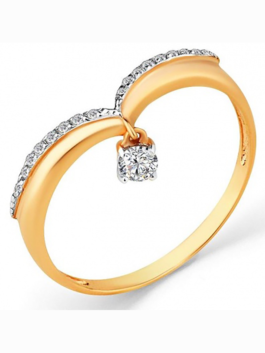 

Кольцо из красного золота с 17 фианитами р. 18 Master Brilliant 001-0245-0001-011, 001-0245-0001-011