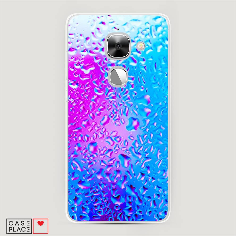 

Чехол на LeEco Le 2 "Капли на стекле", Голубой;розовый, 140150-3