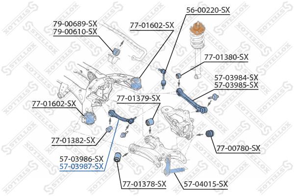 

Рычаг подвески Stellox 57-03987-SX