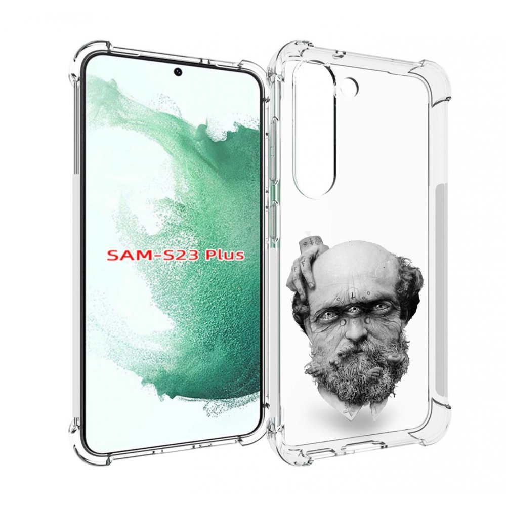 

Чехол MyPads страшный бородатый мужчина абстракция для Samsung Galaxy S23 Plus +, Прозрачный, Tocco