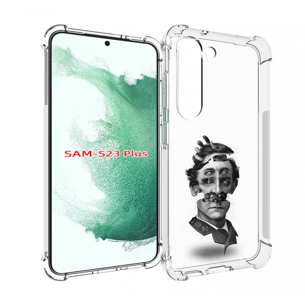

Чехол MyPads страшное лицо абстракция для Samsung Galaxy S23 Plus +, Прозрачный, Tocco