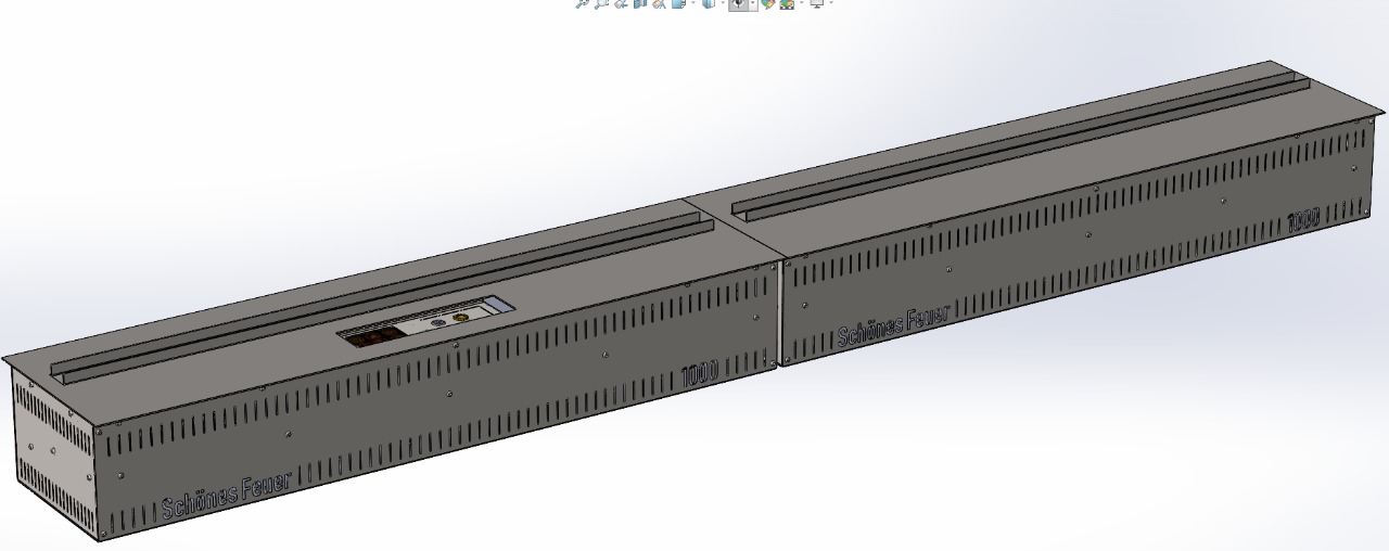 Электрический очаг Schones Feuer 3D FireLine 2000 с эффектом синего пламени