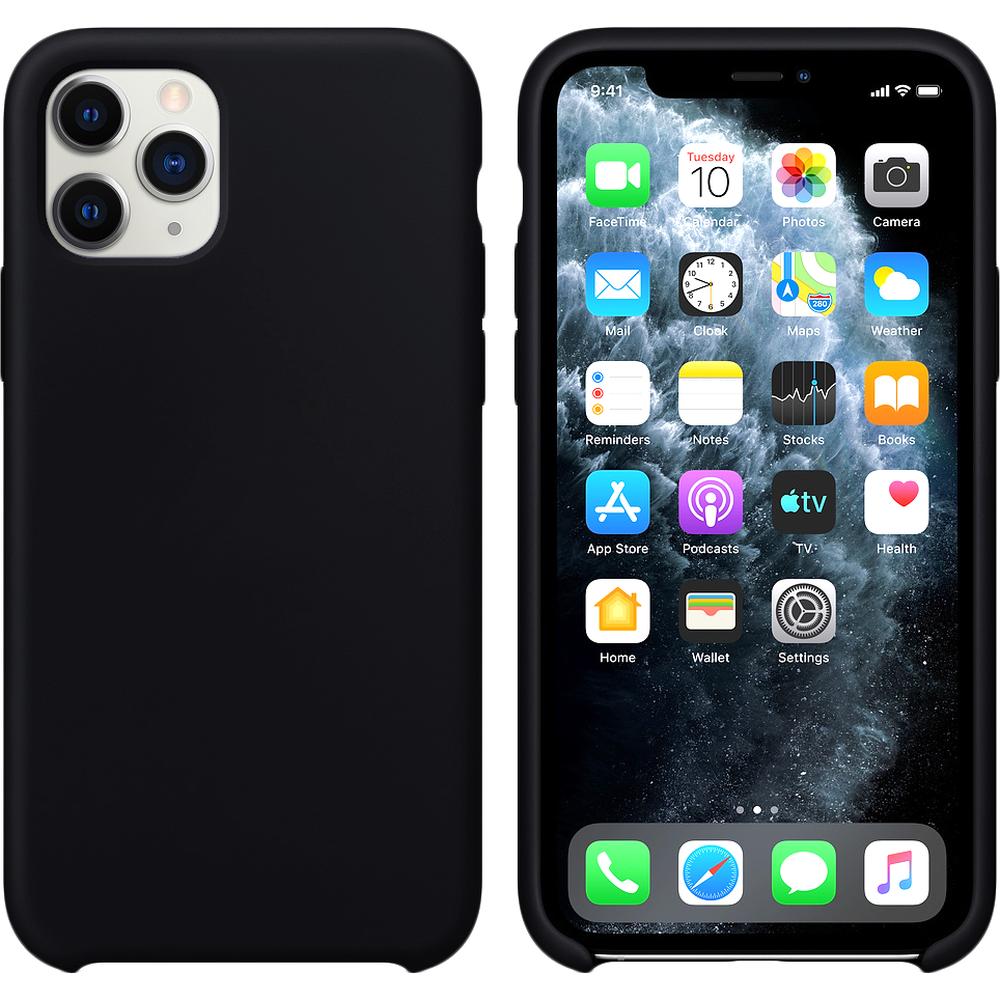 фото Чехол для apple iphone 11 pro max brosco softrubber черный