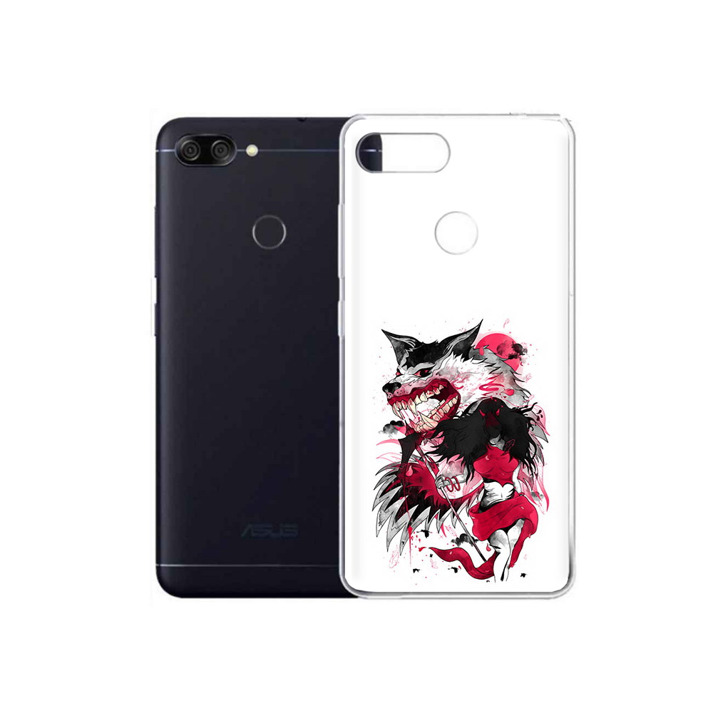 

Чехол MyPads Tocco для Asus ZenFone Max Plus M1 (ZB570TL) красная шапочка, Прозрачный, Tocco