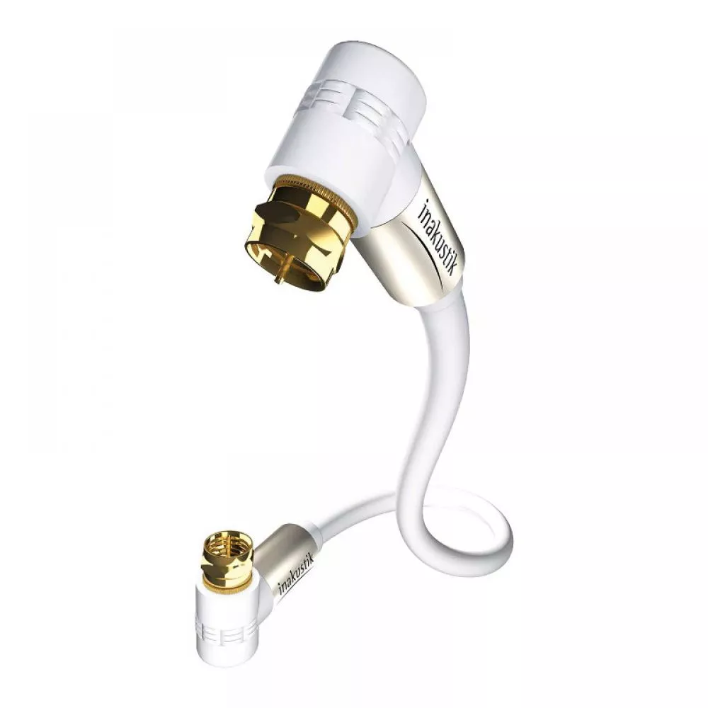 

Кабель Inakustik TV - F-plug, 10 White 00426410, Белый, Premium HDTV Antenna 100 dB 10.0m