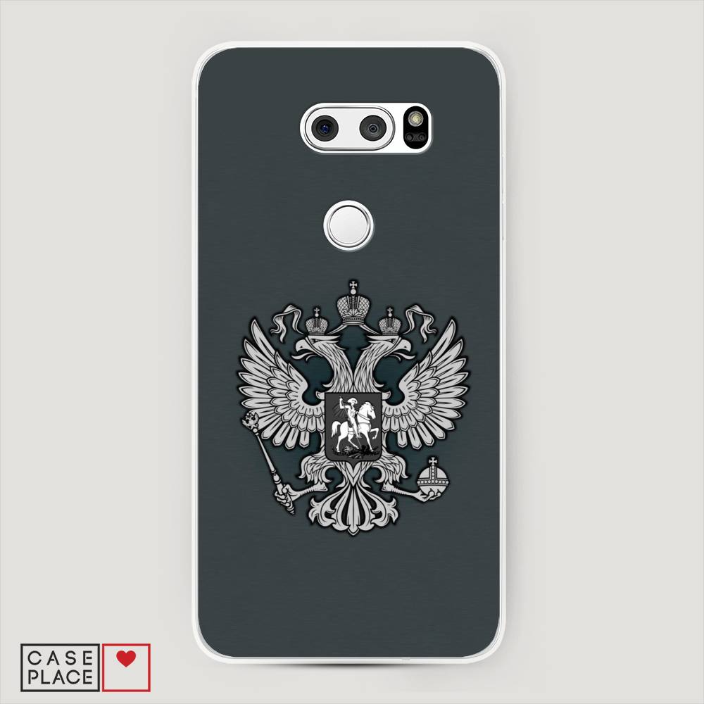 

Чехол Awog на LG V35 ThinQ "Герб России серый", 83650-5