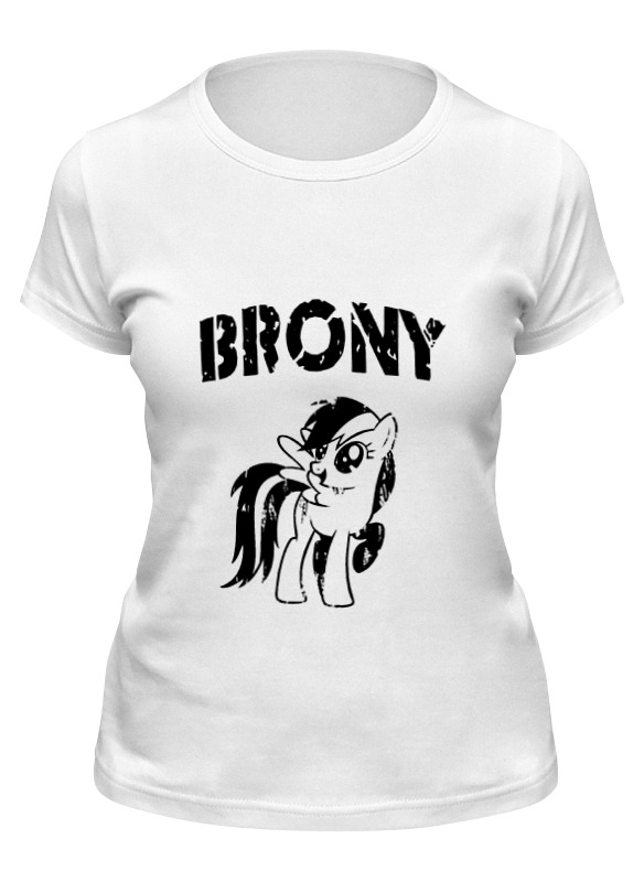 

Футболка женская Printio Brony rainbow dash 2 белая S, Brony rainbow dash 2