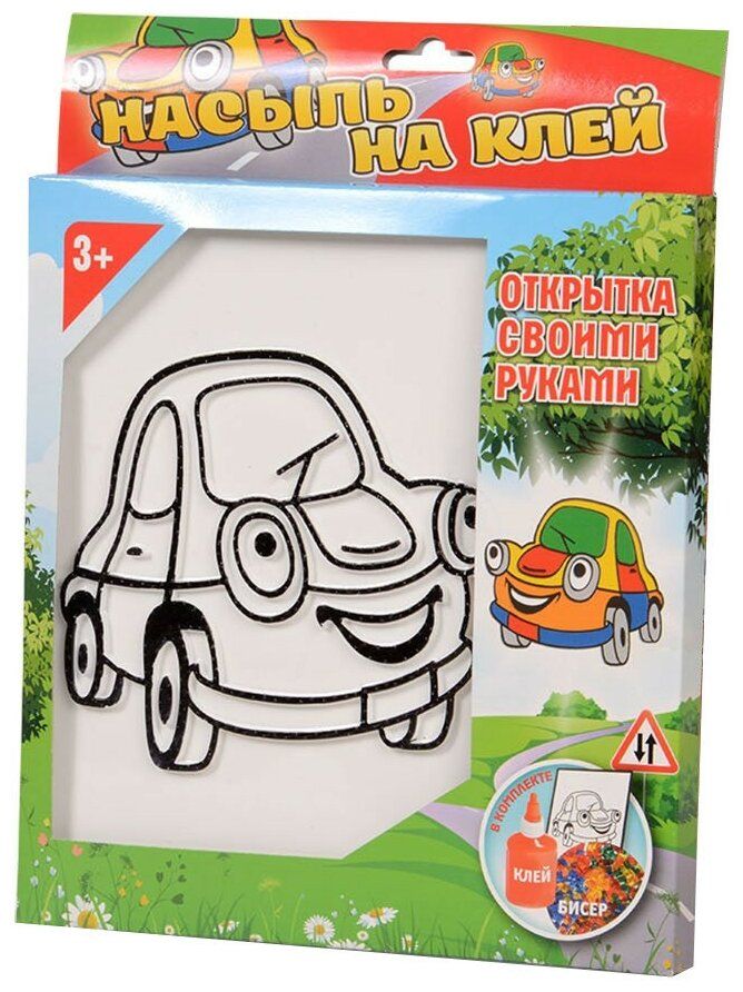 

Набор для творчества Эники Беники Насыпь на клей Машинка