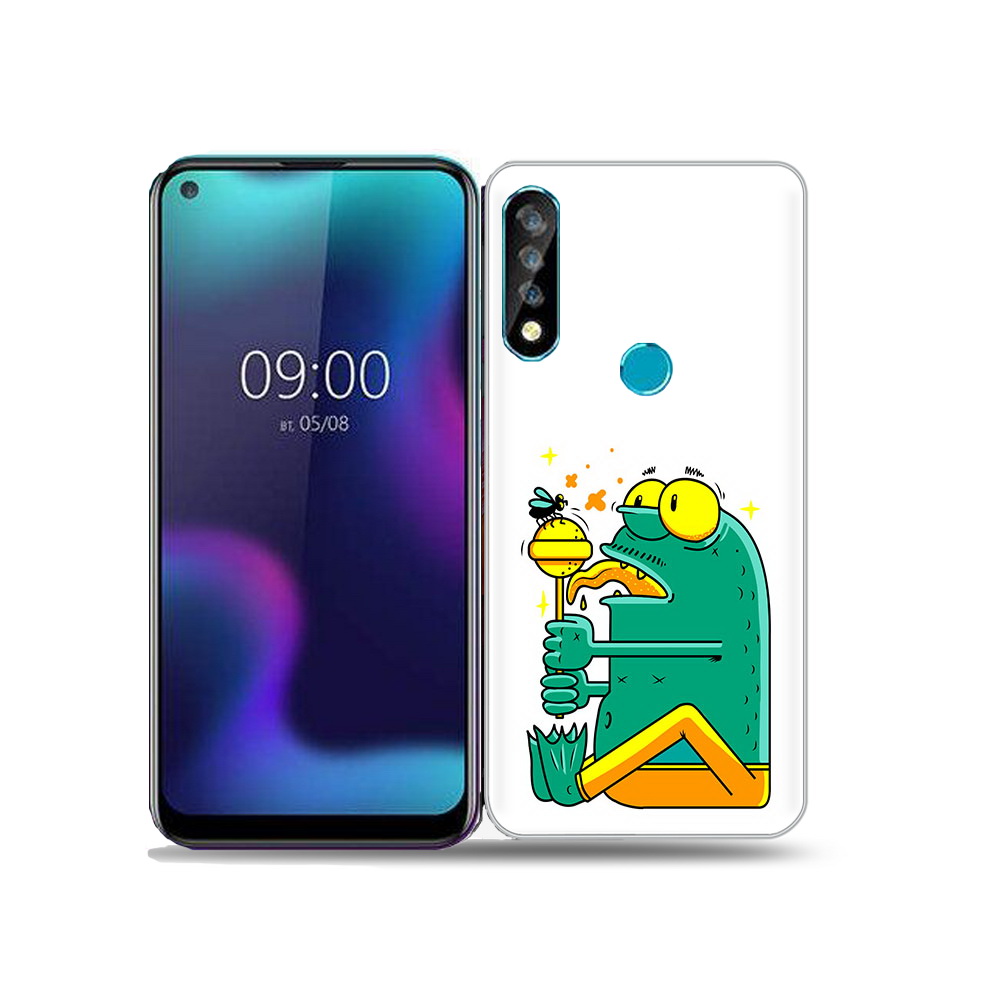 

Чехол MyPads Tocco для BQ 6424L Зеленая лягушка с чупа чупсом, Прозрачный, Tocco