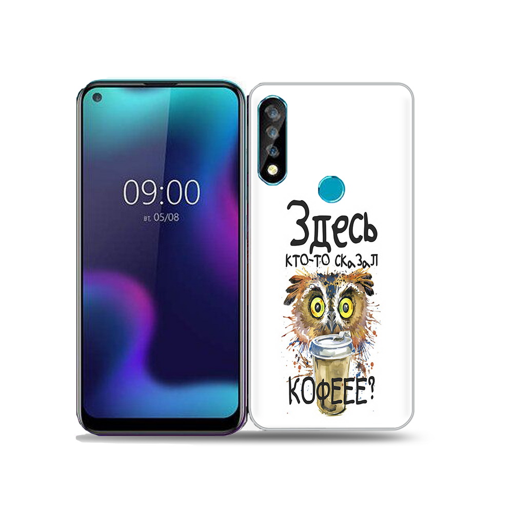 

Чехол MyPads Tocco для BQ 6424L Здесь кто то сказал кофе, Прозрачный, Tocco